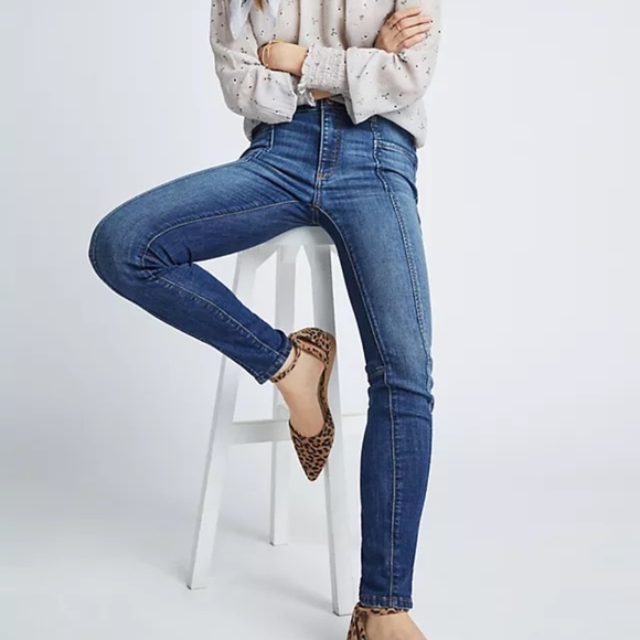 Pilcro by Anthropologie High Rise Denim Leggings - Picture 1 of 9